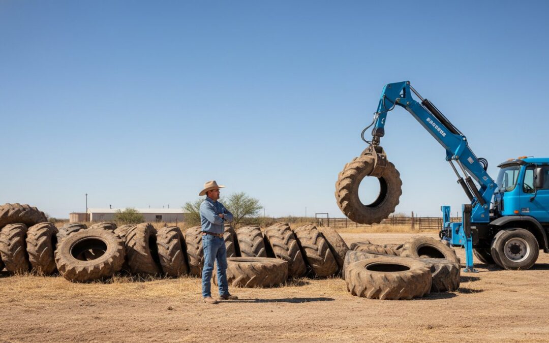 Farm Equipment Tire Disposal in Midland, TX: A 2026 Guide for Ranchers