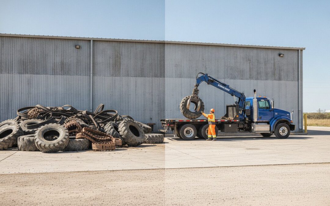 Lubbock Business Space Recovery: Clearing Rubber Waste to Reclaim Your Property