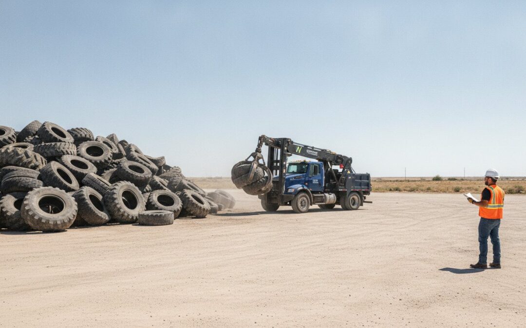 Scrap Tire Pile Taking Up Valuable Yard Space? Reclaim Your West Texas Property