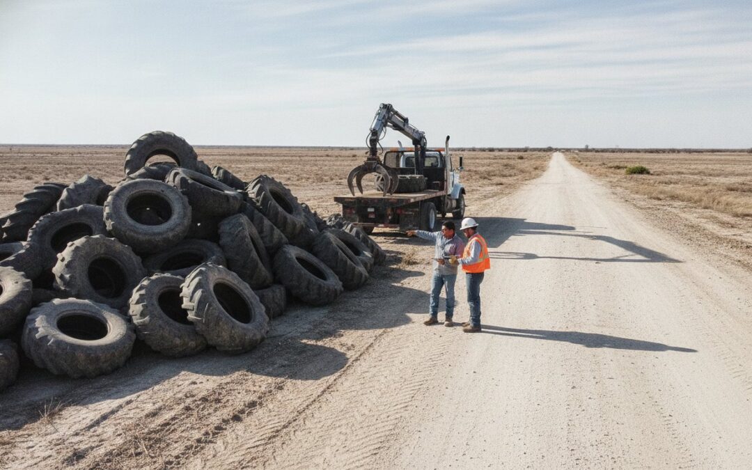 Agricultural Tire Disposal in Odessa: The 2026 Farmer’s Guide to Scrap Rubber