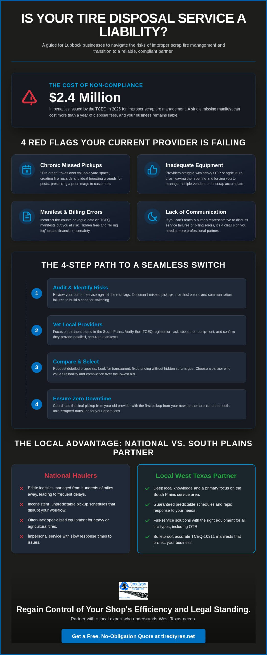 Switching Commercial Tire Disposal Providers in Lubbock: The 2026 Business Guide