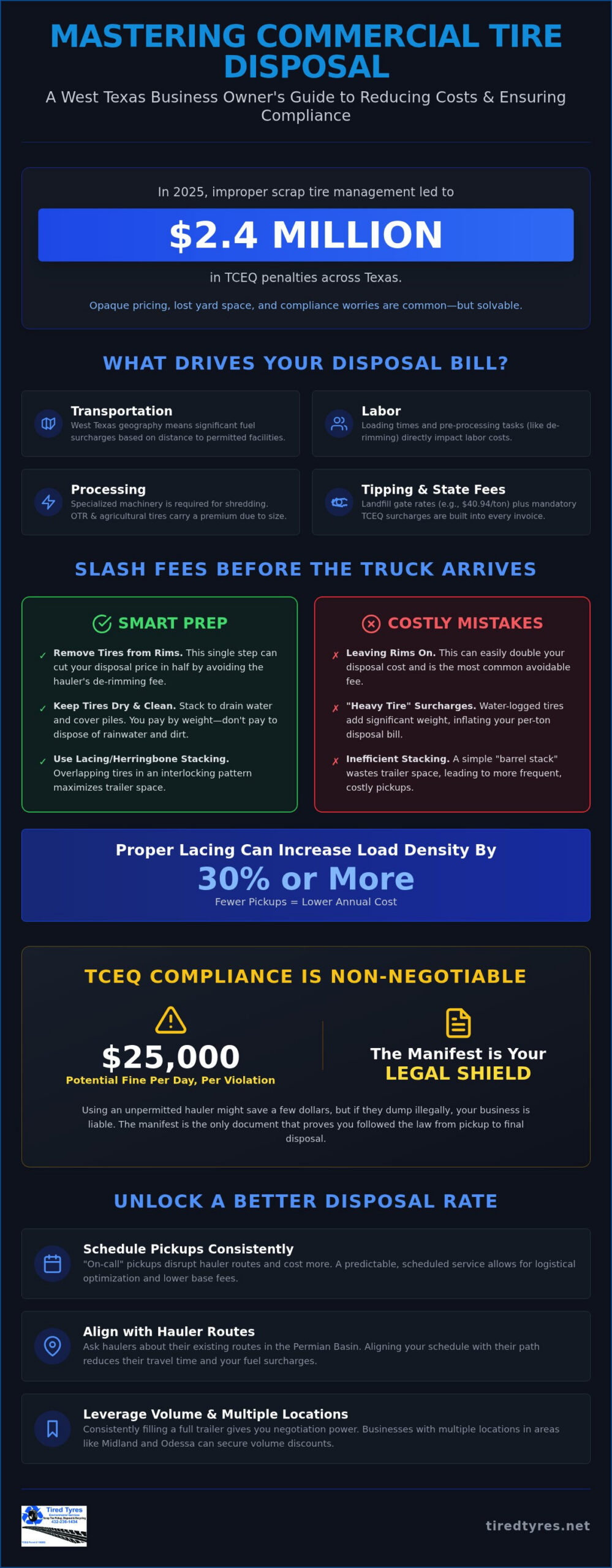 How to Get a Better Price on Commercial Tire Disposal in West Texas